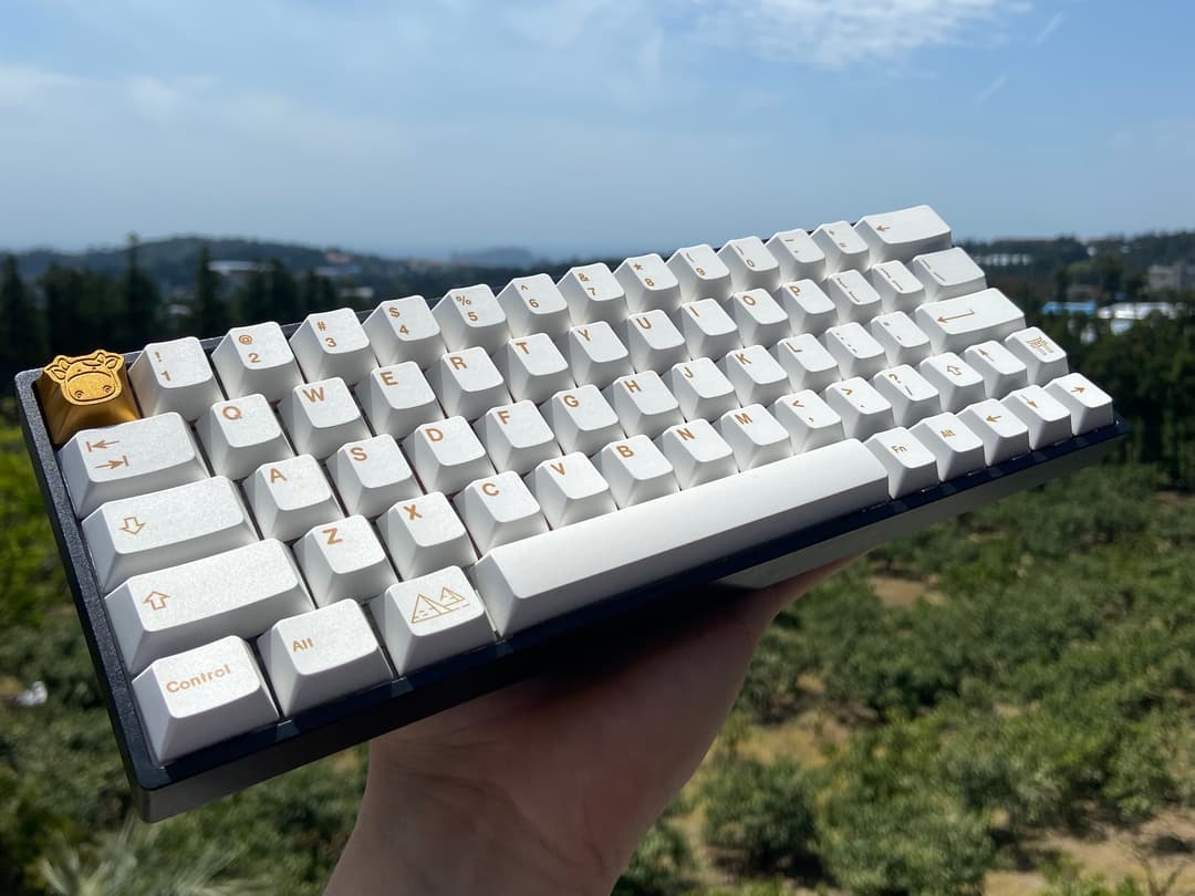 Custom mechanical keyboard with gasket mount system